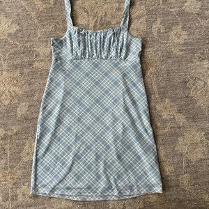 Hollister Blue Plaid Dress